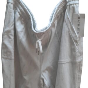Athleta Printed Jogger White with Gray Pants New